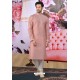 Pink Jacquard Banarasi Silk Kurta Pajama
