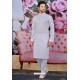 Traditional White Cotton Classic Wear Kurta Pajama