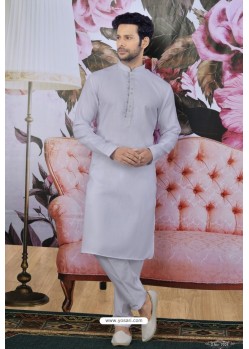 Amazing White Cotton Classic Wear Kurta Pajama