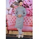 Light Grey Cotton Classic Wear Kurta Pajama