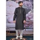 Black Cotton Classic Wear Kurta Pajama