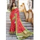 Crimson Heavy Banarasi Silk Designer Saree