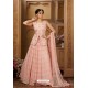 Pink Heavy Embroidered Designer Party Wear Lehenga