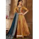 Marigold Latest Heavy Embroidered Designer Wedding Anarkali Suit