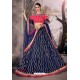 Navy Blue Stylish Designer Party Wear Lehenga