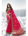 Rani Latest Heavy Designer Traditional Party Wear Silk Sari