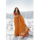 Mustard Latest Heavy Designer Traditional Party Wear Silk Sari