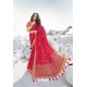 Rani Pink Latest Heavy Designer Traditional Party Wear Silk Sari