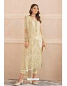 Light Yellow Latest Heavy Designer Pakistani Style Salwar Suit