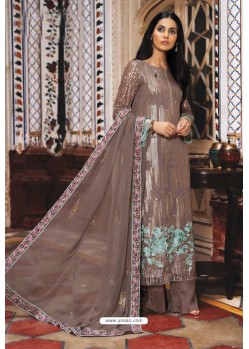 Light Brown Latest Heavy Designer Pakistani Style Salwar Suit