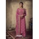 Old Rose Designer Party Wear Pure Viscose Jacquard Palazzo Salwar Suit