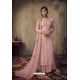 Baby Pink Designer Party Wear Pure Viscose Jacquard Palazzo Salwar Suit
