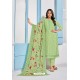 Green Designer Chinnon Party Wear Palazzo Salwar Suit