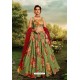 Green Stylish Designer Party Wear Lehenga