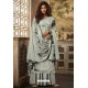 Light Grey Designer Casual Wear Pashmina Palazzo Salwar Suit