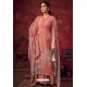 Peach Latest Casual Wear Pashmina Palazzo Salwar Suit