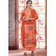 Orange Designer Casual Wear Pashmina Palazzo Salwar Suit