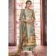 Olive Green Designer Casual Wear Pashmina Palazzo Salwar Suit