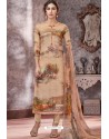 Beige Designer Casual Wear Pashmina Palazzo Salwar Suit