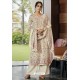 Off White Designer Casual Wear Pashmina Palazzo Salwar Suit