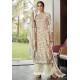 Gorgeous Off White Designer Casual Wear Pashmina Palazzo Salwar Suit