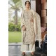 Off White Designer Casual Wear Pashmina Palazzo Salwar Suit