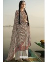 Light Grey Designer Casual Wear Pashmina Palazzo Salwar Suit