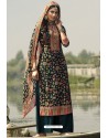 Dark Green Designer Casual Wear Pashmina Palazzo Salwar Suit