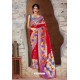Red Designer Soft Silk Classic Wear Soft Silk Sari