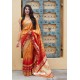 Mustard Designer Soft Silk Classic Wear Soft Silk Sari