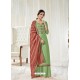 Green Designer Pure Dola Cotton Party Wear Palazzo Salwar Suit