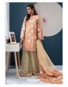Peach Latest Heavy Designer Party Wear Pakistani Style Salwar Suit