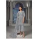 Grey Latest Heavy Net Designer Party Wear Pakistani Style Salwar Suit