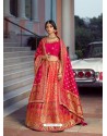 Fuchsia Heavy Embroidered Designer Wedding Lehenga Choli
