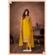 Yellow Party Wear Designer Straight Salwar Suit
