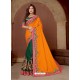 Dark Green Latest Party Wear Designer Embroidered Sari