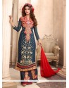 Charming Embroidered Work Designer Palazzo Suit