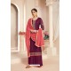 Deep Wine Designer Pure Viscose Brasso Party Wear Palazzo Salwar Suit