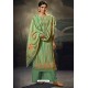 Jade Green Designer Casual Wear Pashmina Palazzo Salwar Suit