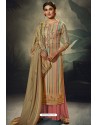 Multi Colour Designer Casual Wear Pashmina Palazzo Salwar Suit