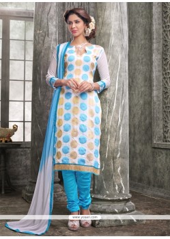 Aristocratic Chanderi Churidar Designer Suit