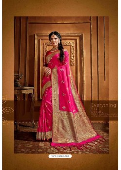 Rani Latest Designer Party Wear Silk Wedding Sari