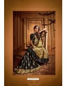 Black Latest Designer Party Wear Silk Wedding Sari