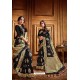 Black Latest Designer Party Wear Silk Wedding Sari