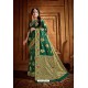 Dark Green Latest Designer Party Wear Silk Wedding Sari