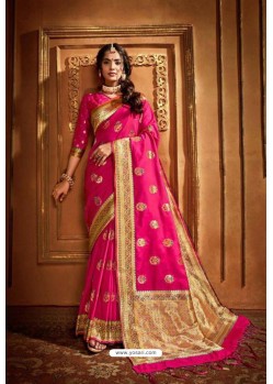 Rani Latest Designer Party Wear Silk Wedding Sari