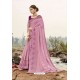 Mauve Latest Designer Party Wear Silk Wedding Sari