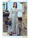Silver Latest Heavy Designer Party Wear Pakistani Style Salwar Suit