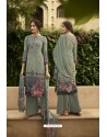 Grayish Green Designer Casual Wear Sorar Crepe Palazzo Salwar Suit