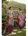 Light Grey Designer Casual Wear Sorar Crepe Palazzo Salwar Suit